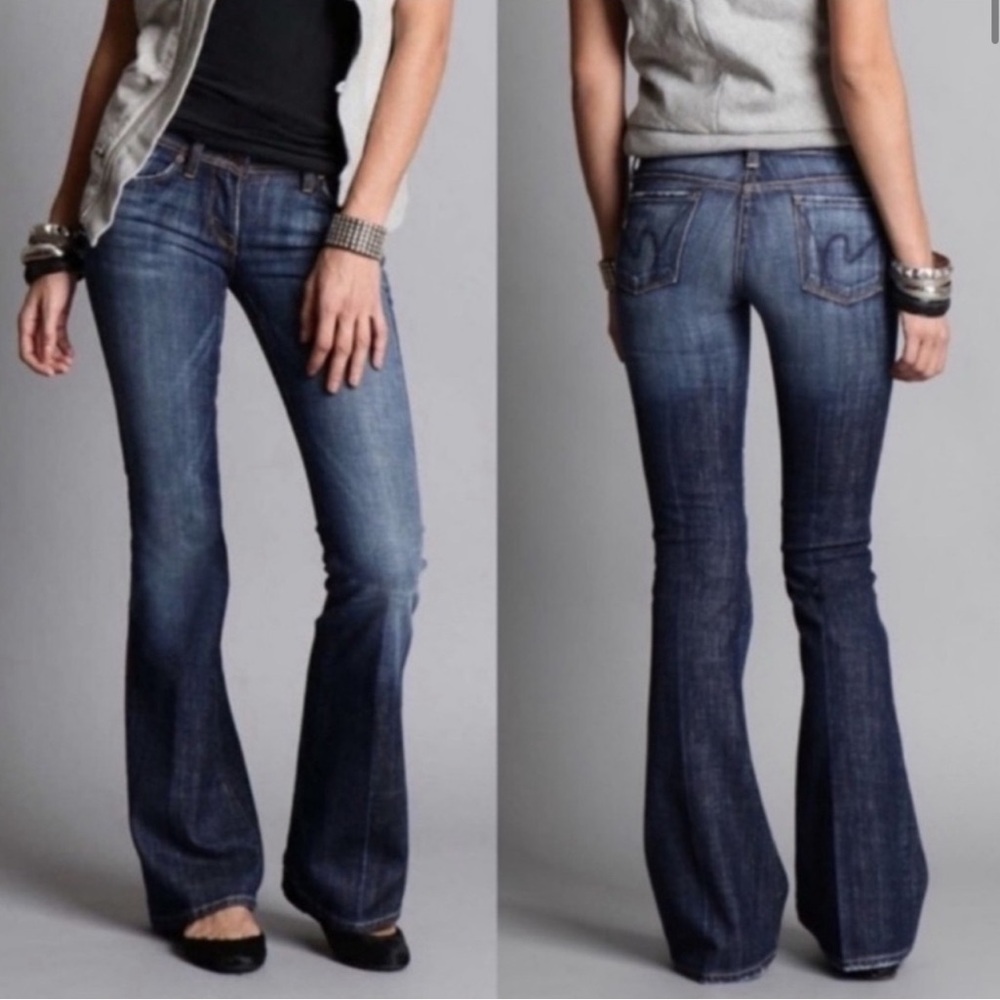 Citizens Of Humanity Dark Blue Straight Leg Jeans